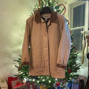 L.L Bean Women Barn Coat Flannel-lined Size Small